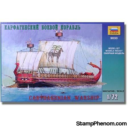 Zvezda - Carthagenian Warship of the Punic Wars III-I BC 1:72-Model Kits-ZveZda-StampPhenom