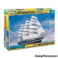 Zvezda - Russian Krusenshtern 4-Masted Sailing Ship 1:200-Model Kits-ZveZda-StampPhenom