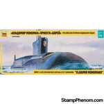 Zvezda - Vladimir Monomakh Borey Class Russian Nuclear Ballistic Submarine 1:350-Model Kits-ZveZda-StampPhenom
